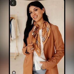 The good babes co rust plaid equestrian wild rag